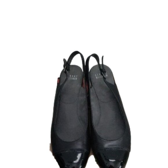 Stuart Weitzman Black Slingback Heels Wedge - Size 9M - Picture 2 of 9
